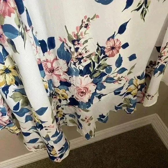 Leith Floral Print Wrap Dress Size Medium - Picture 12 of 13